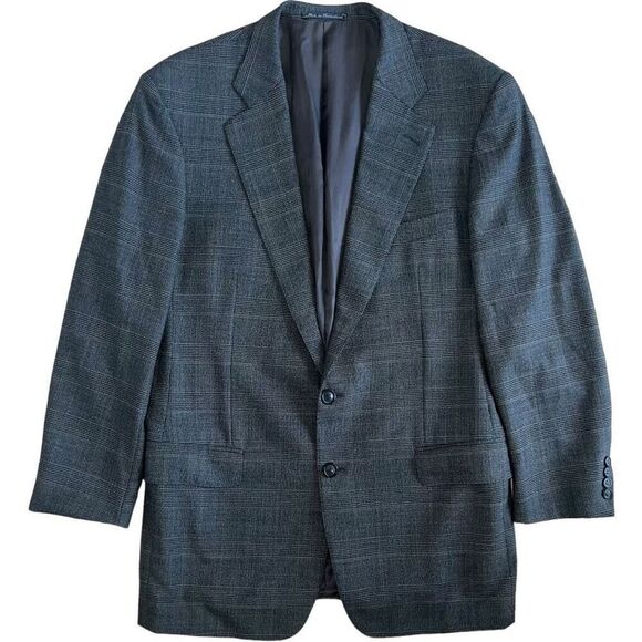 Ermenegildo Zegna Men’s 44R Gray Glen Plaid Wool Suit Jacket & Pants - Picture 2 of 11